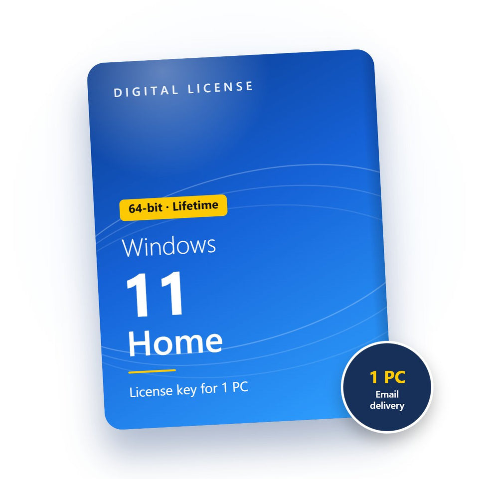 Windows 11 Home license key for 1 PC